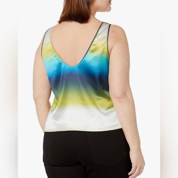 The Drop Women's Jason Cinched-Front Cami, Blue Ombre #688 - Picture 10 of 11